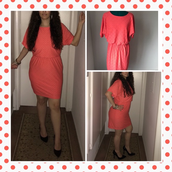 Ronni Nicole Dresses & Skirts - SOLDComfy peach coral minidress sz 6